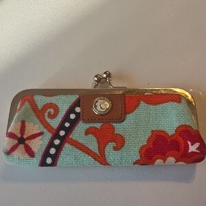 Spartina 449 Floral Pattern Clasp Glasses Case